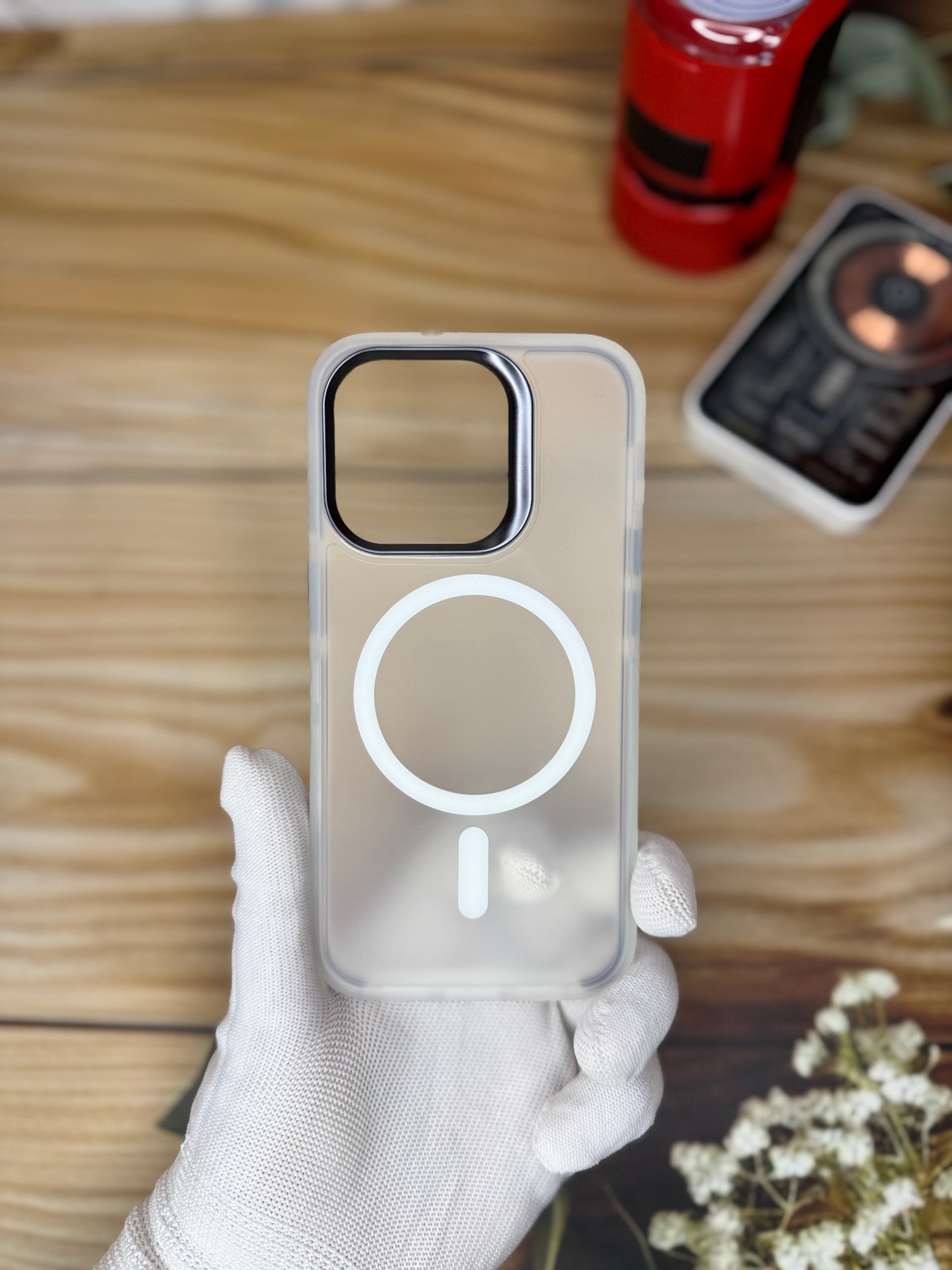 Matte Translucent iPhone 15 Series Case with Camera Lens Protector