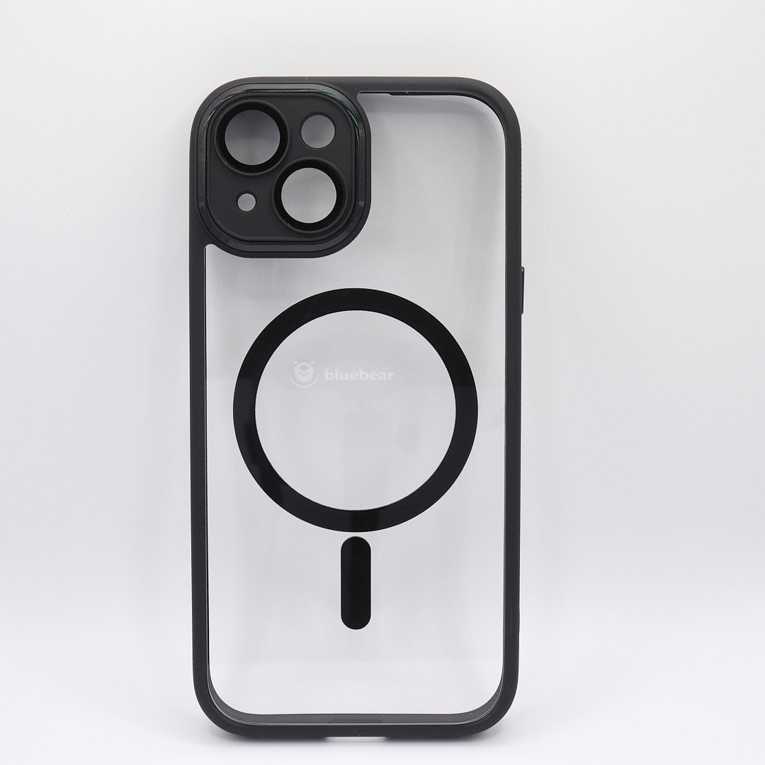 BlueBear iPhone 15 Series MagSafe Shockproof Transparent Case with Chrome Camera Protection