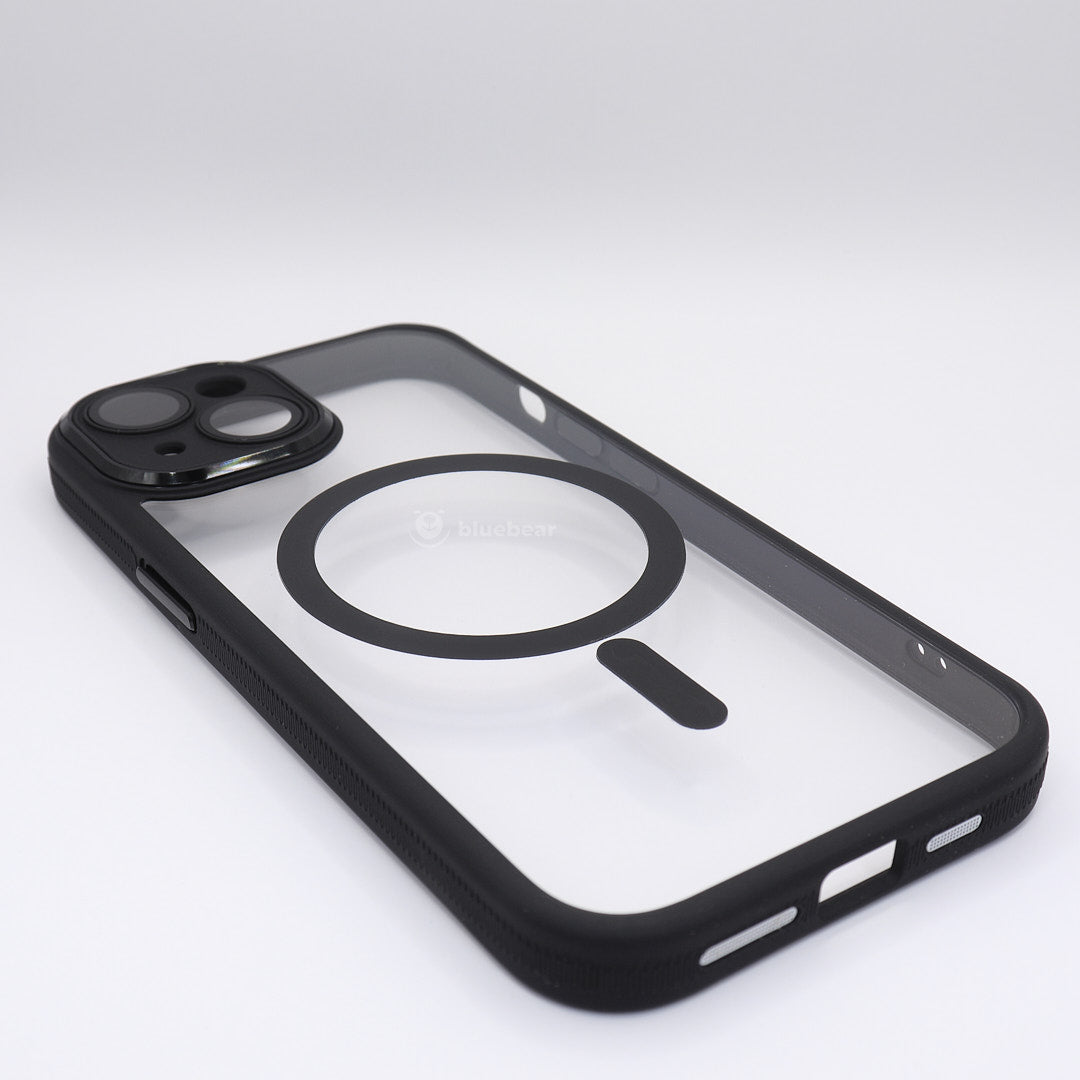 BlueBear iPhone 15 Series MagSafe Shockproof Transparent Case with Chrome Camera Protection