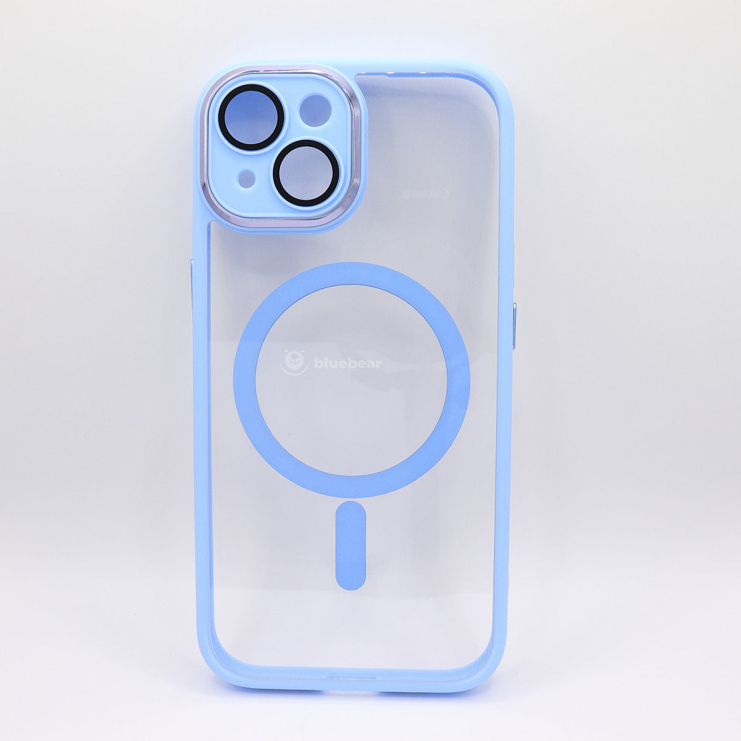 BlueBear iPhone 15 Series MagSafe Shockproof Transparent Case with Chrome Camera Protection