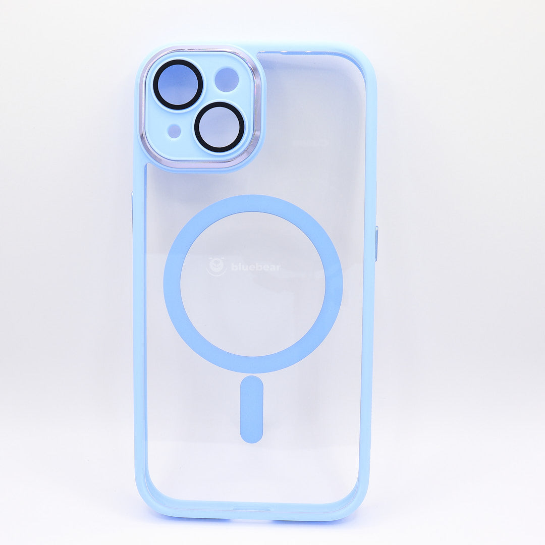BlueBear iPhone 15 Series MagSafe Shockproof Transparent Case with Chrome Camera Protection