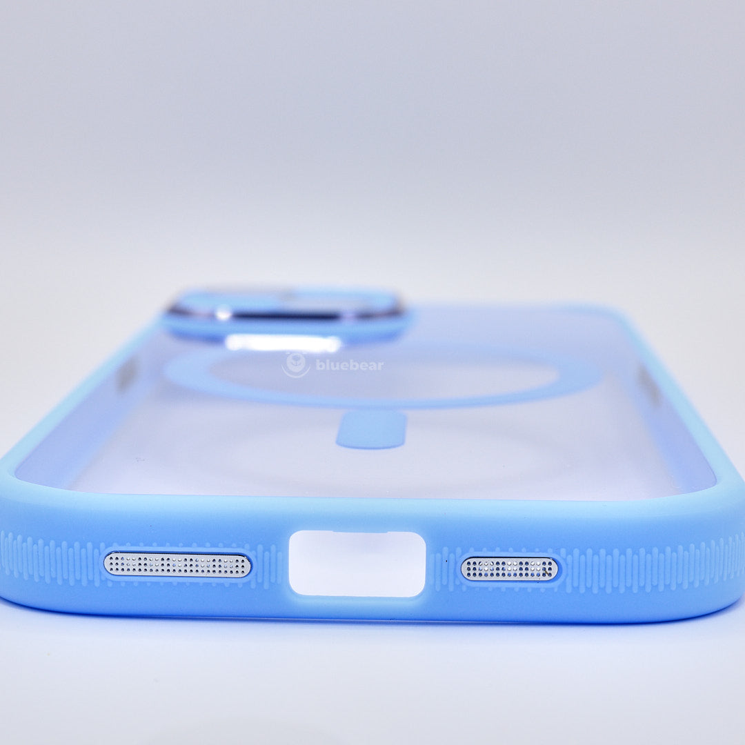 BlueBear iPhone 15 Series MagSafe Shockproof Transparent Case with Chrome Camera Protection