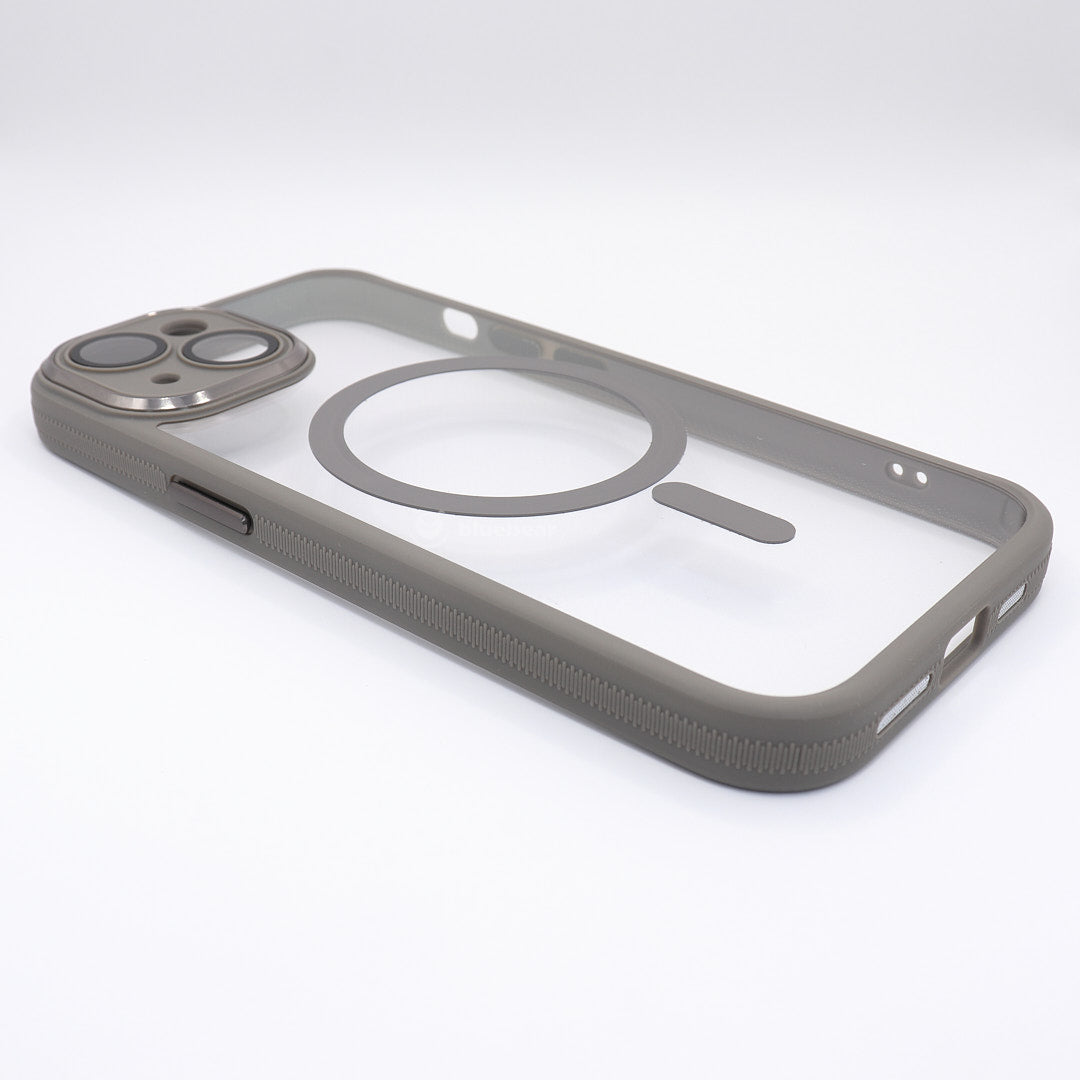 BlueBear iPhone 15 Series MagSafe Shockproof Transparent Case with Chrome Camera Protection