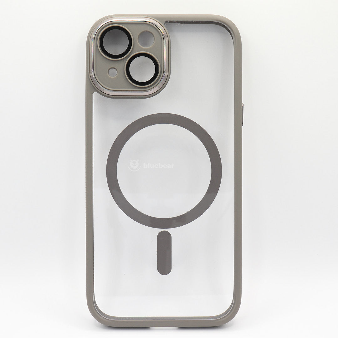 BlueBear iPhone 15 Series MagSafe Shockproof Transparent Case with Chrome Camera Protection