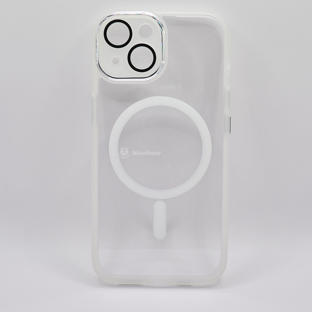BlueBear iPhone 15 Series MagSafe Shockproof Transparent Case with Chrome Camera Protection