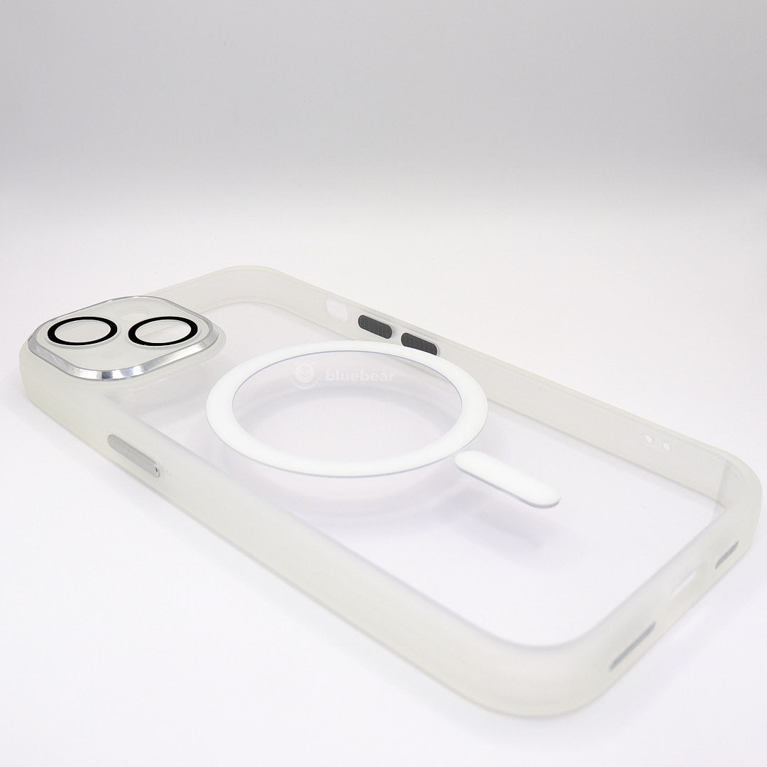 BlueBear iPhone 15 Series MagSafe Shockproof Transparent Case with Chrome Camera Protection