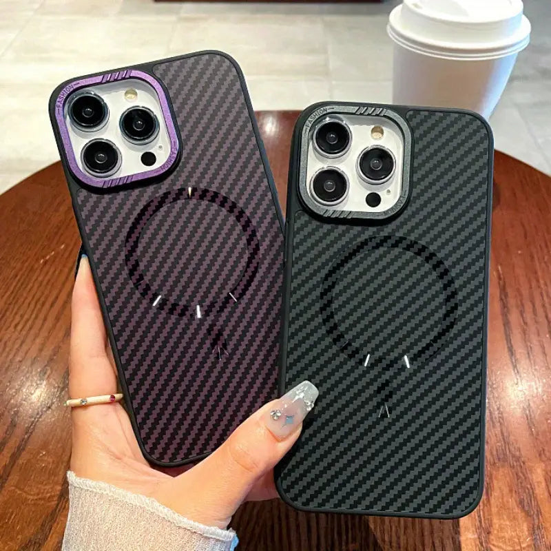 Carbon Fiber iPhone 13 Series Case with MagSafe Compatibility